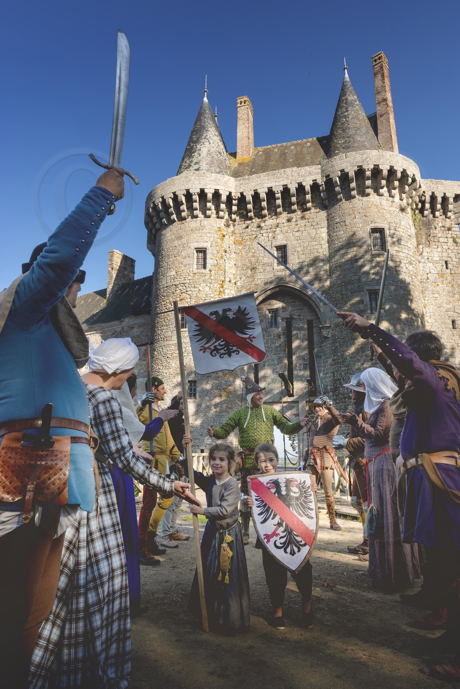 1357 - Du Guesclin porté en triomphe à Montmuran